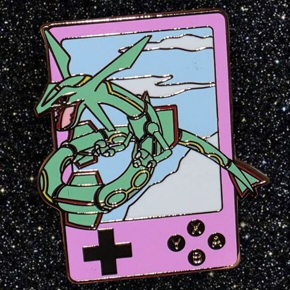 Pokémon Gameboy Legendary Enamel Pin Set Mewtwo Arceus Jirachi Rayquaza Kyogre - Picture 5 of 12